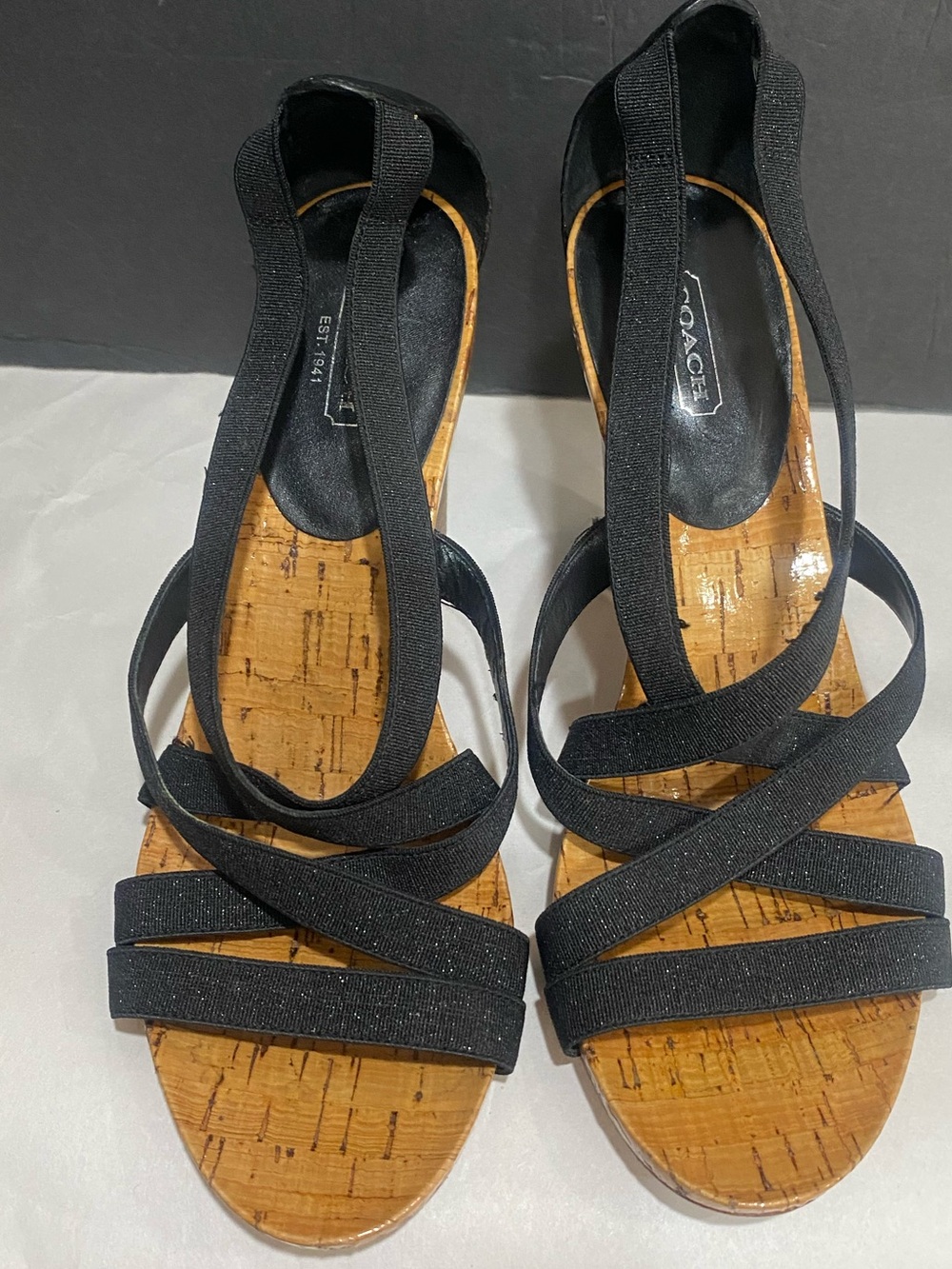 Coach strappy sandals Sz 10